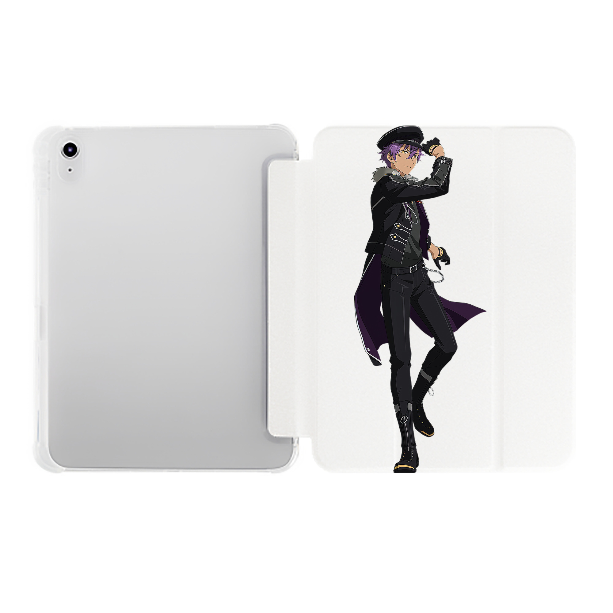 （画像用） あんさんぶるスターズ! Ensemble Stars IPad ケース ペン収納付き 三つ折りスタンド PUレザー×シリコン 対応機種9.5/10.5/10.9インチ